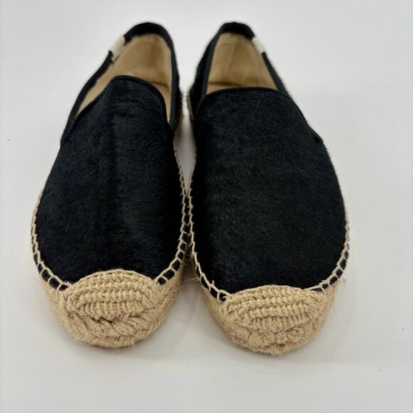 SOLUDOS Black Smoking Espadrille in Calfhair Size 8 - Picture 4 of 13